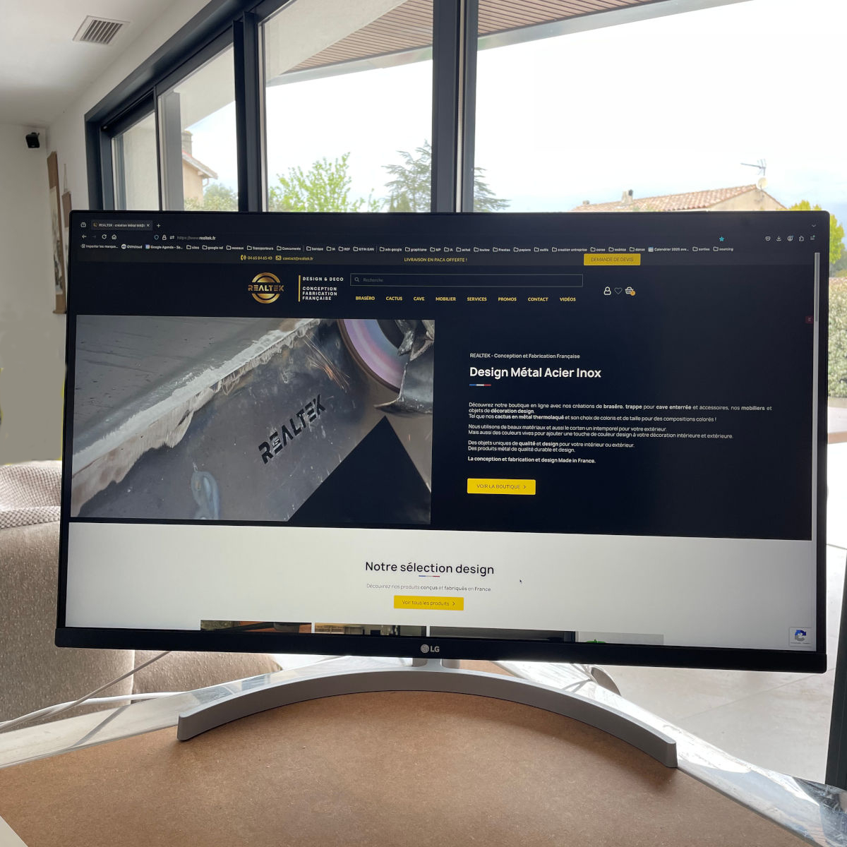 creation site internet e-commerce entreprise Realtek - webtea - la seyne - 83