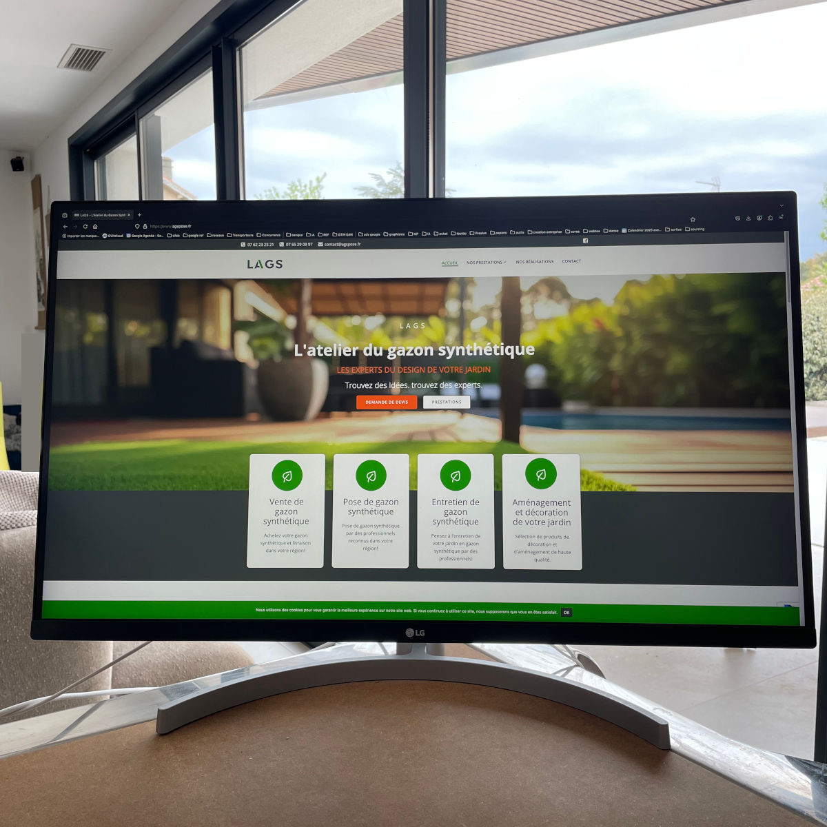 creation site internet vitrine entreprise lags - webtea - six fours - 83