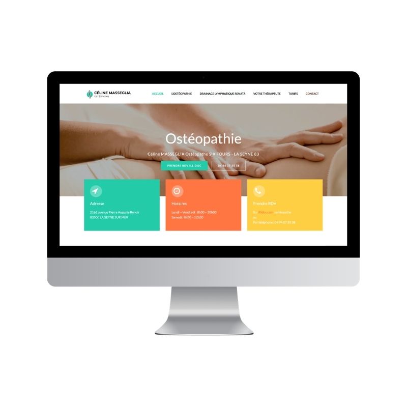 creation site internet vitrine ostéopathe - webtea - la seyne - 83