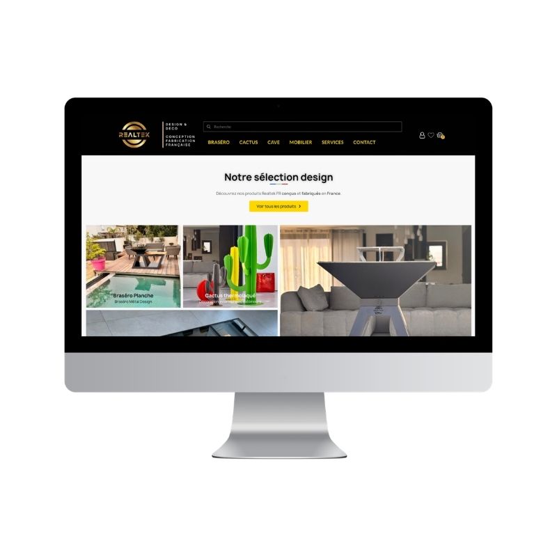 creation site internet e-commerce entreprise Realtek - webtea - la seyne - 83